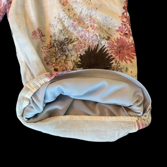 Isobella & Chloe Floral Boho Romantic Rayon Romper 12 - Picture 10 of 11